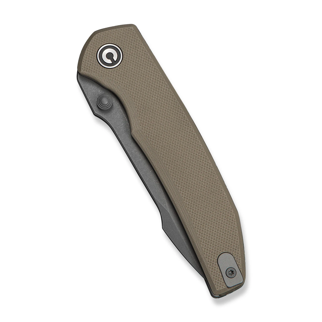 CIVIVI Ryson-E Folding Knife Tan G-10 Gray Stonewash 14C28N C25097-2 View 3
