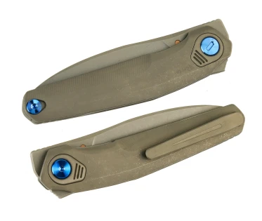Reate VK-FUX Folder Darkwashed - 3.3in Darkwashed Elmax Drop Point REVK-FUX-1 View 2