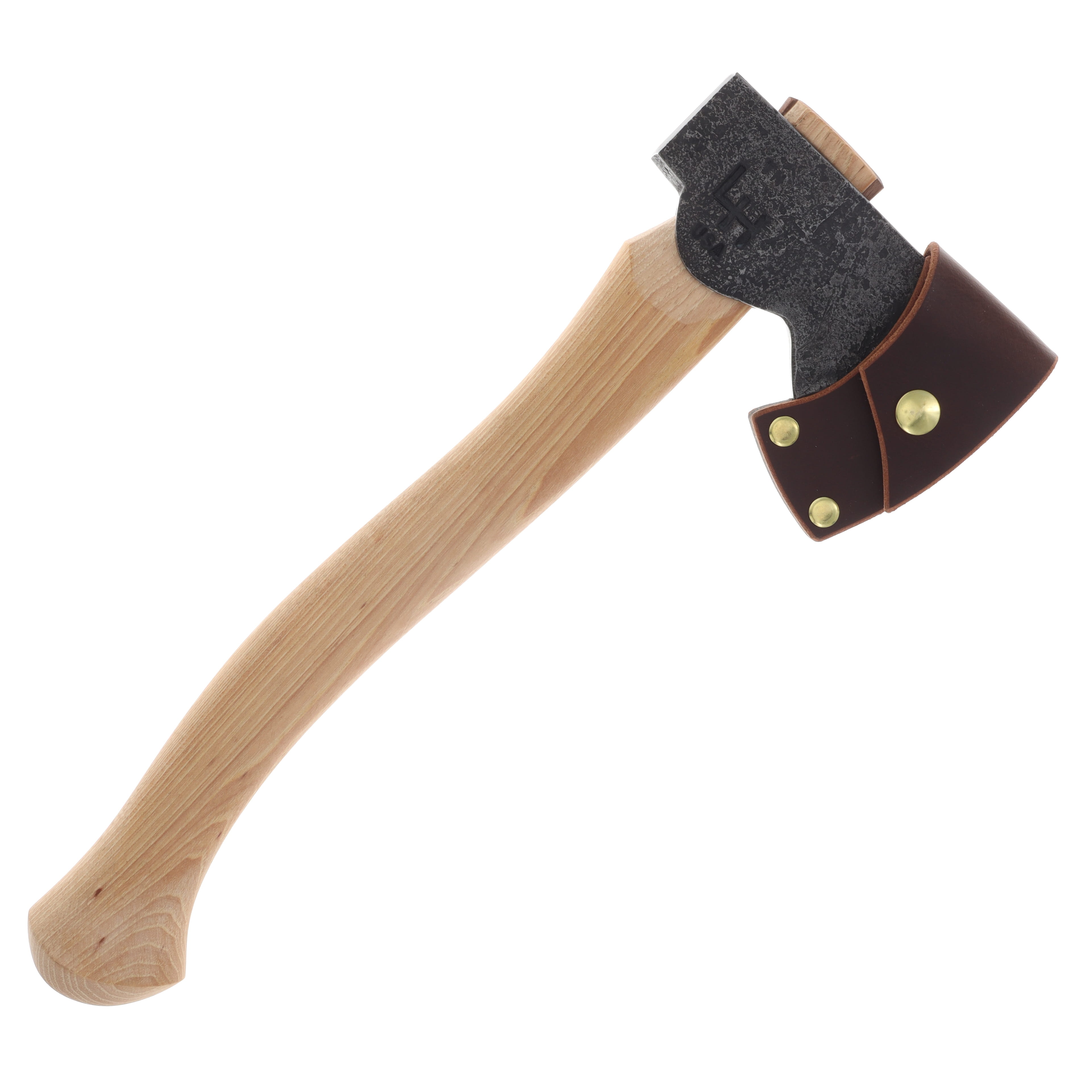Hoffman Blacksmithing Mountains to Sea Hatchet 15in Oval Handle Bulb End HOFMSH15 View 7