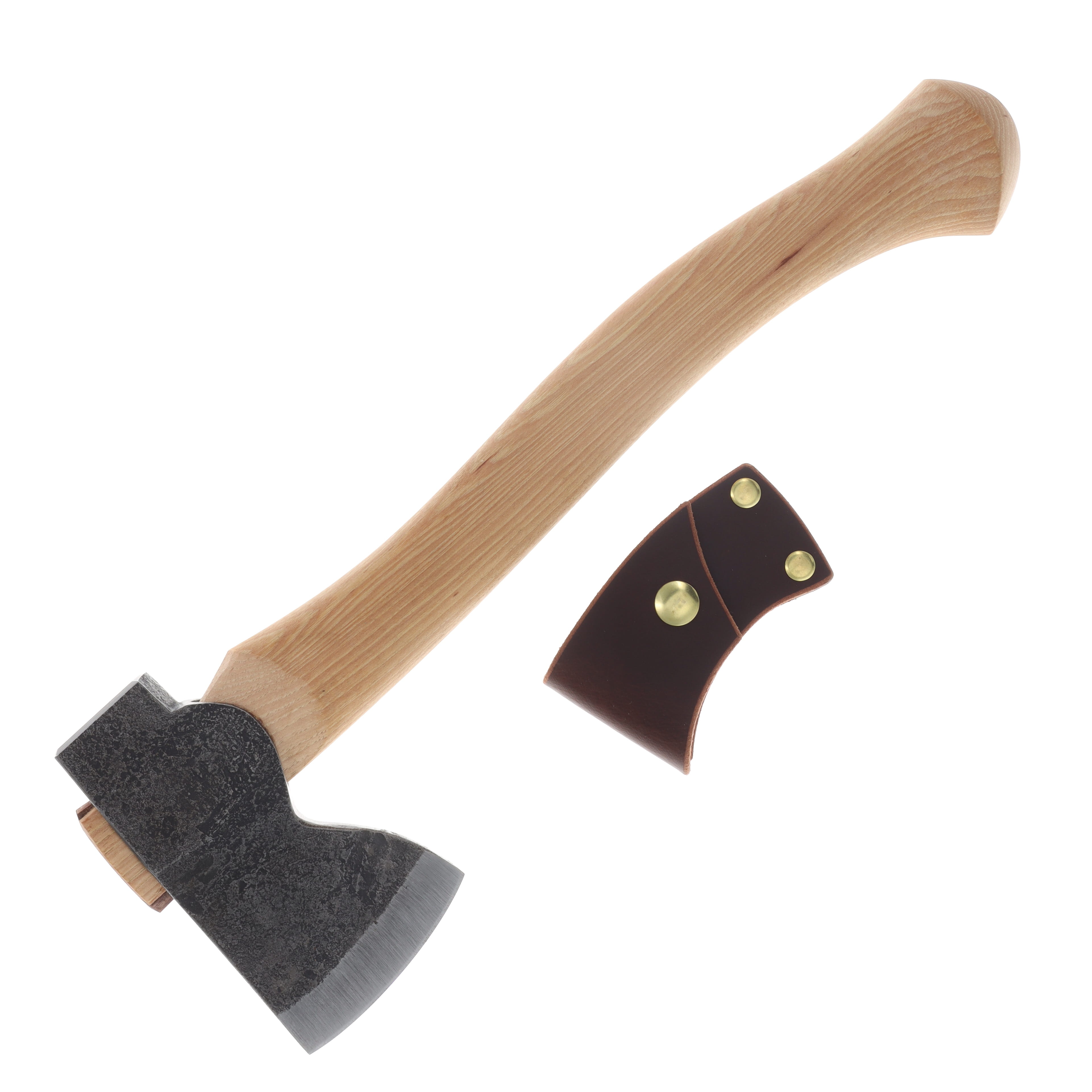 Hoffman Blacksmithing Mountains to Sea Hatchet 15in Oval Handle Bulb End HOFMSH15 View 1