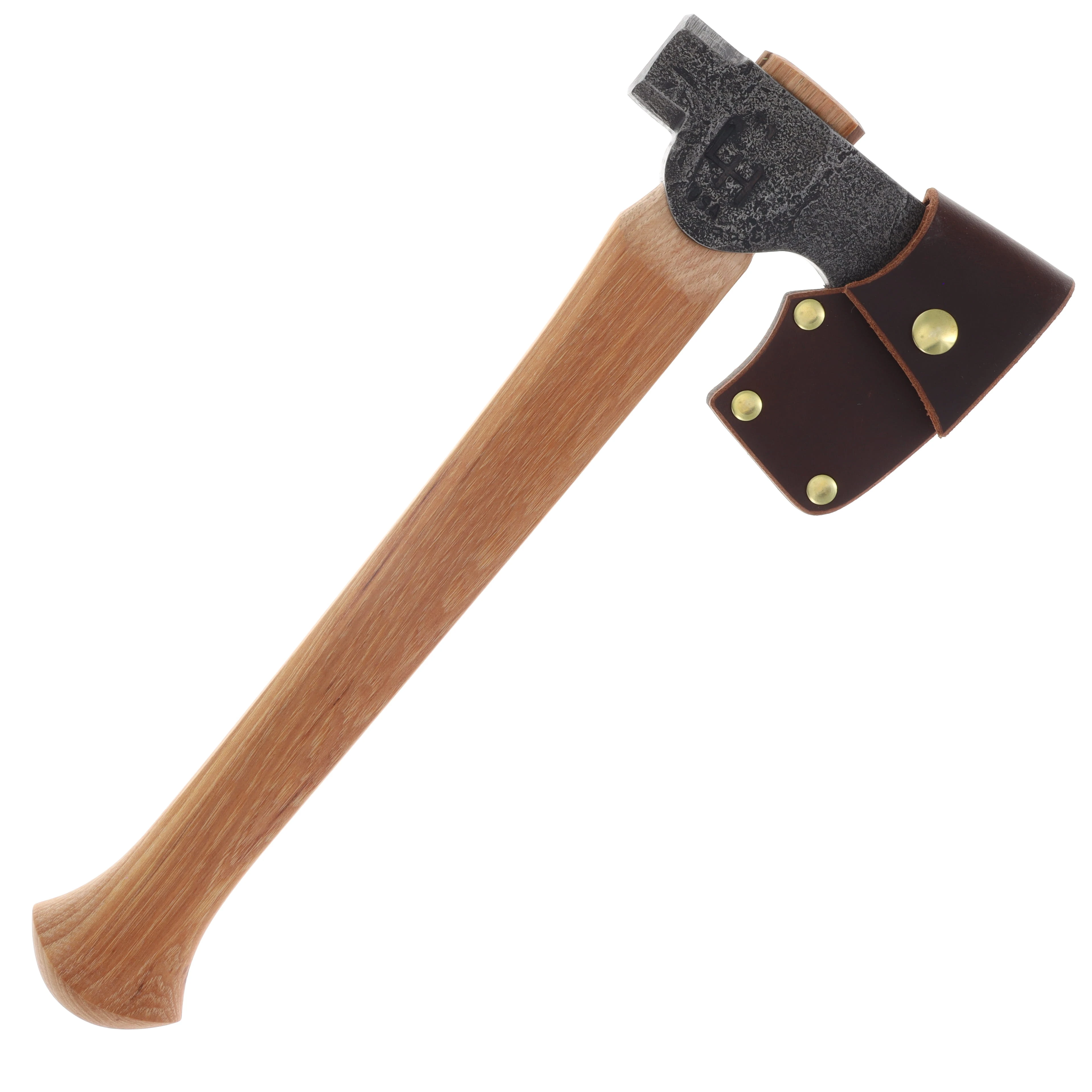 Hoffman Blacksmithing Mountaineer Axe 15.5in Octagonal Handle Bulb End Basic Sheath HOFMTOCT155B View 8
