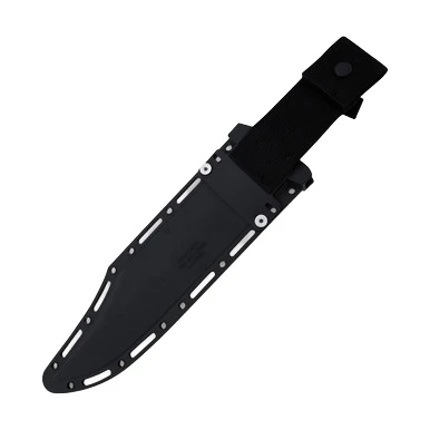 Cold Steel Chaos Bowie Fixed Blade Knife 10.5in Plain Black Clip Point View 7