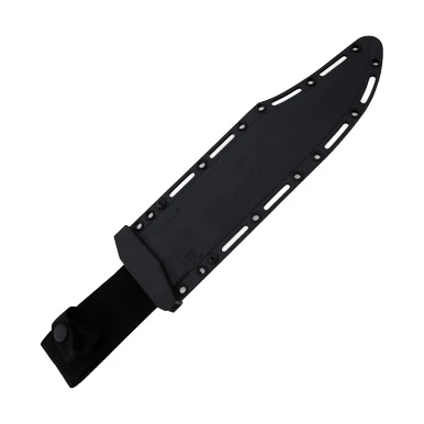 Cold Steel Chaos Bowie Fixed Blade Knife 10.5in Plain Black Clip Point View 6