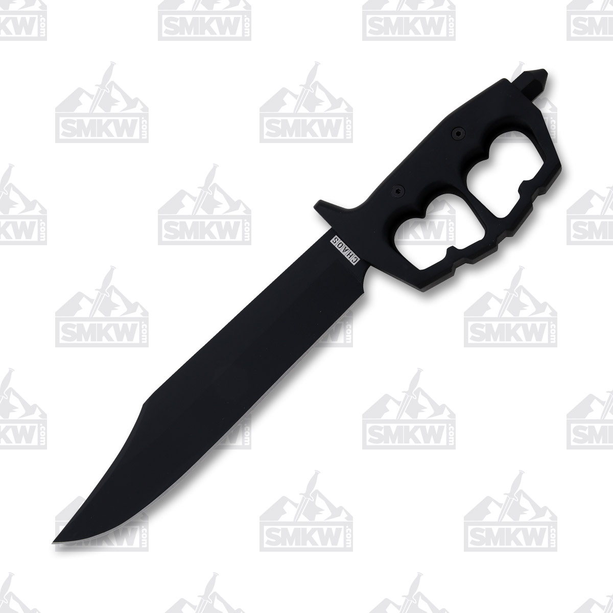 Cold Steel Chaos Bowie Fixed Blade Knife 10.5in Plain Black Clip Point CS80NTB View 3