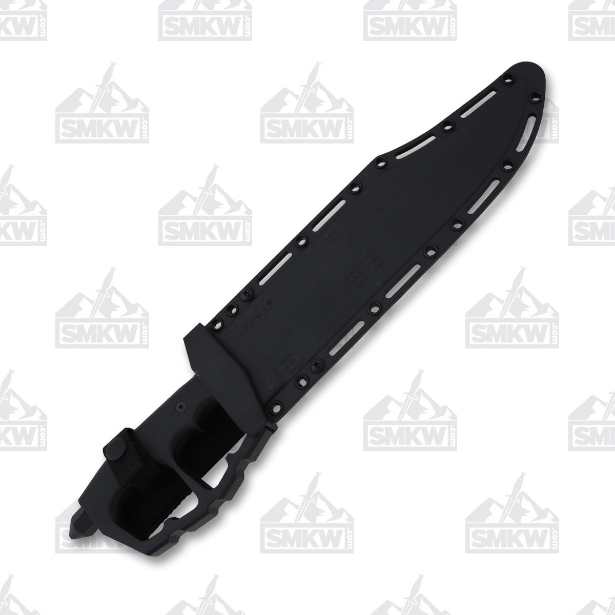 Cold Steel Chaos Bowie Fixed Blade Knife 10.5in Plain Black Clip Point CS80NTB View 2