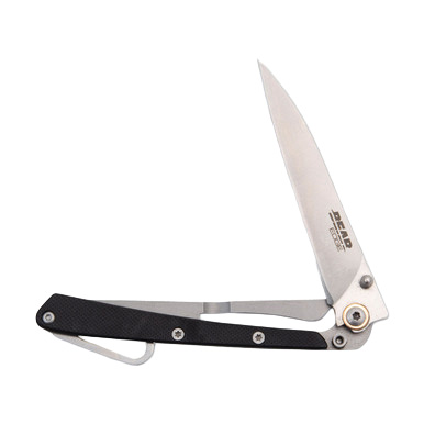 Bear & Son Bear Edge Minimal Framelock 3.25in Satin 440 Drop Point View 2