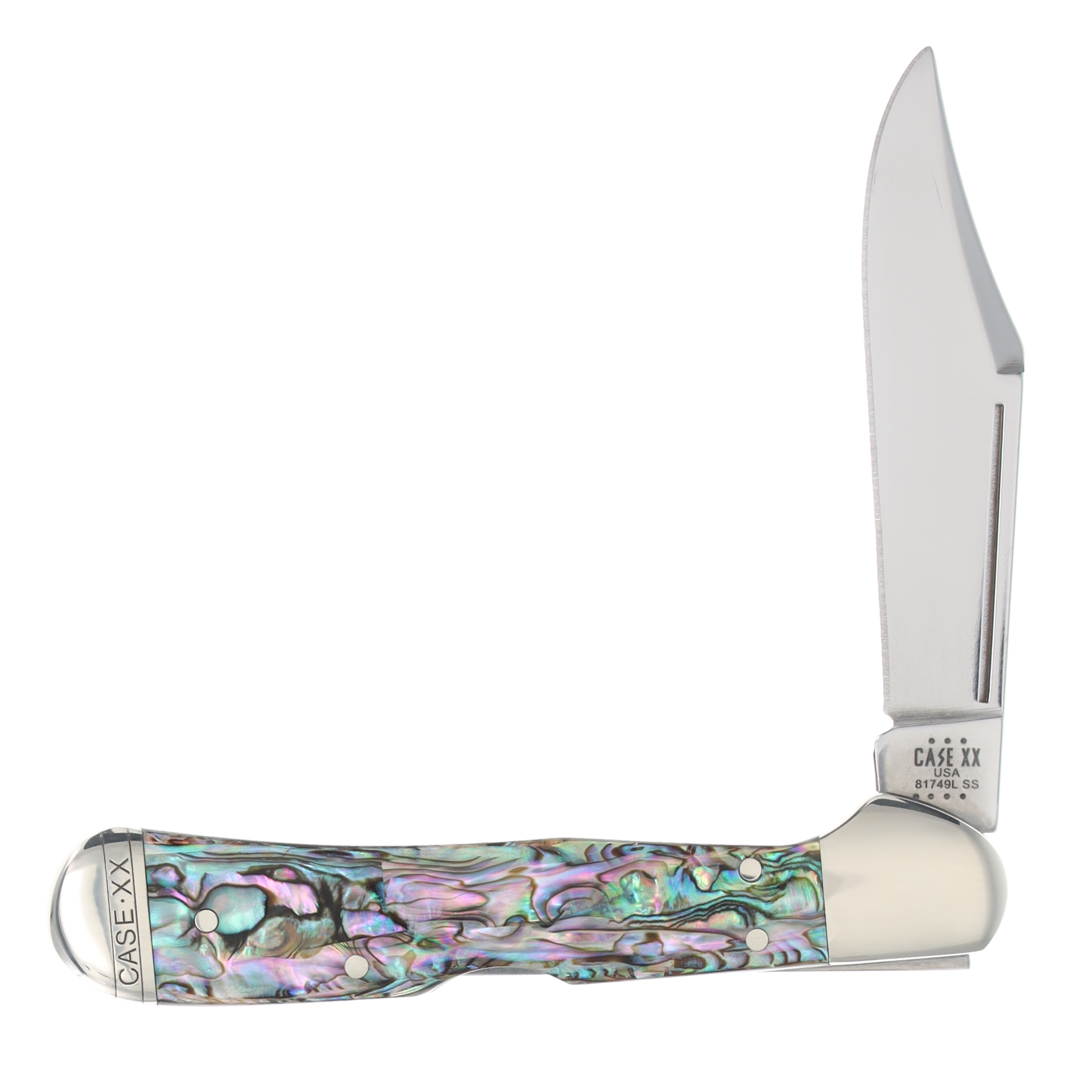 Case XX Mini CopperLock Folding Knife Genuine Abalone CA12020