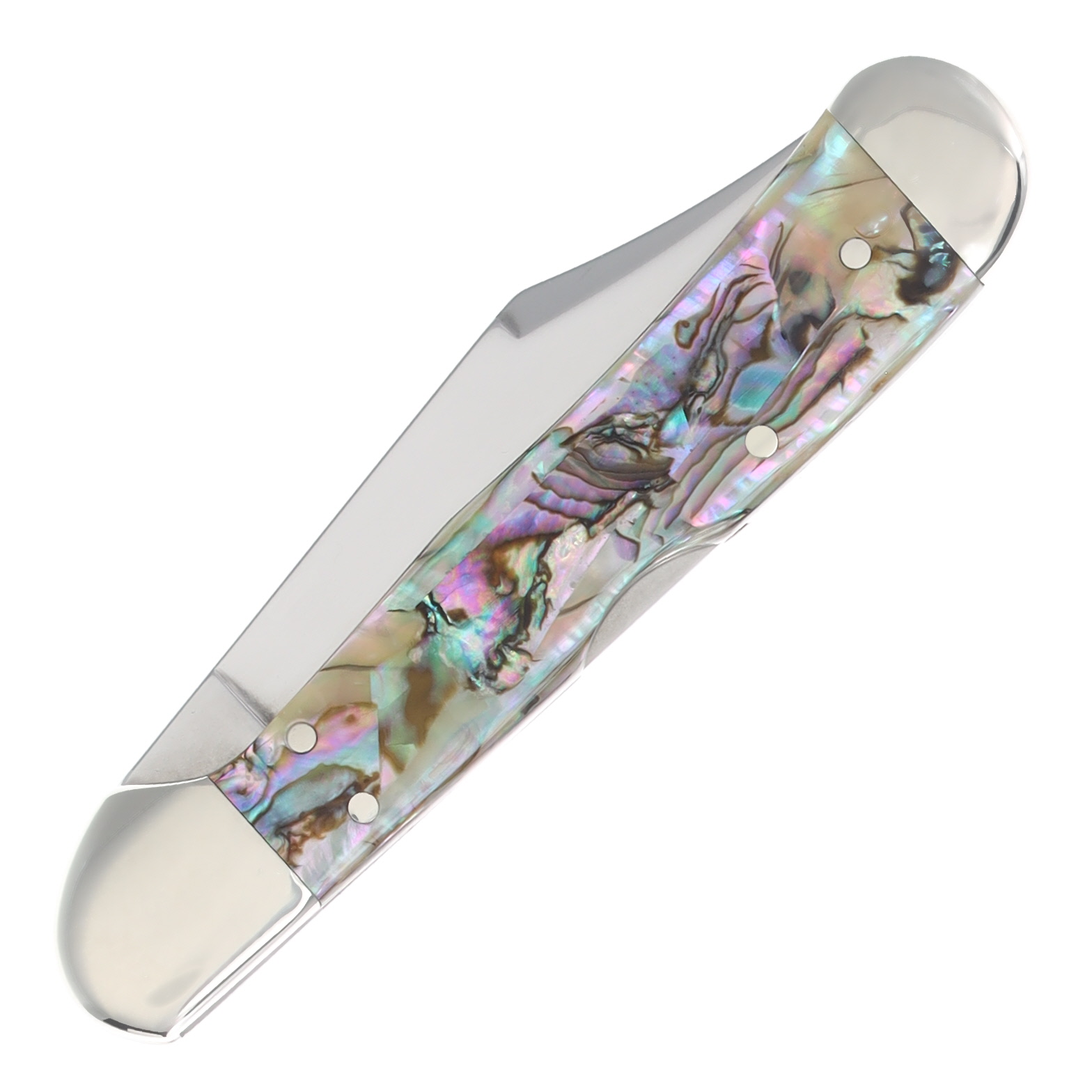 Case XX  Mini CopperLock Folding Knife Genuine Abalone CA12020 View 4