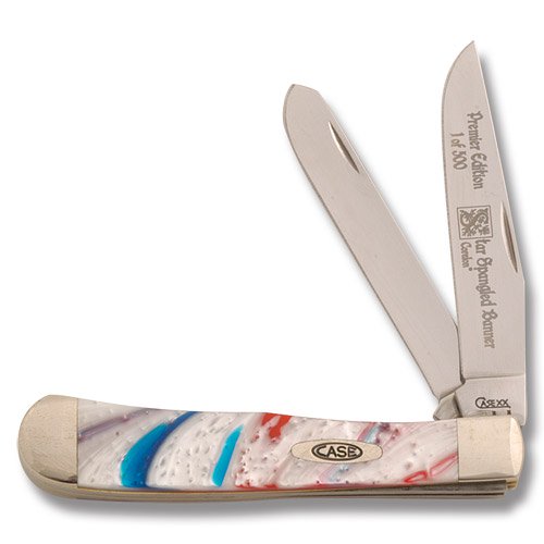 Case XX Star Spangled Banner Corelon Trapper Premier Edition Folding Knife CA9254STAR View 1