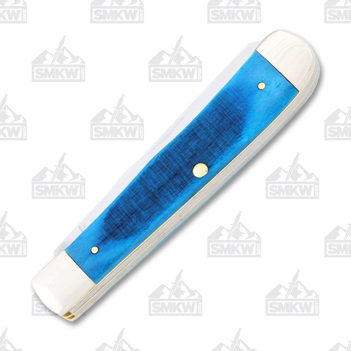 Case Caribbean Blue Bone Sawcut Jig Trapper Folding Knife CA25592 View 3