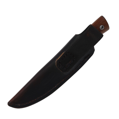 Weatherford Knife Co. Signature Series AEB-L Stainless Steel Blade Brown Ipe Handle View 6