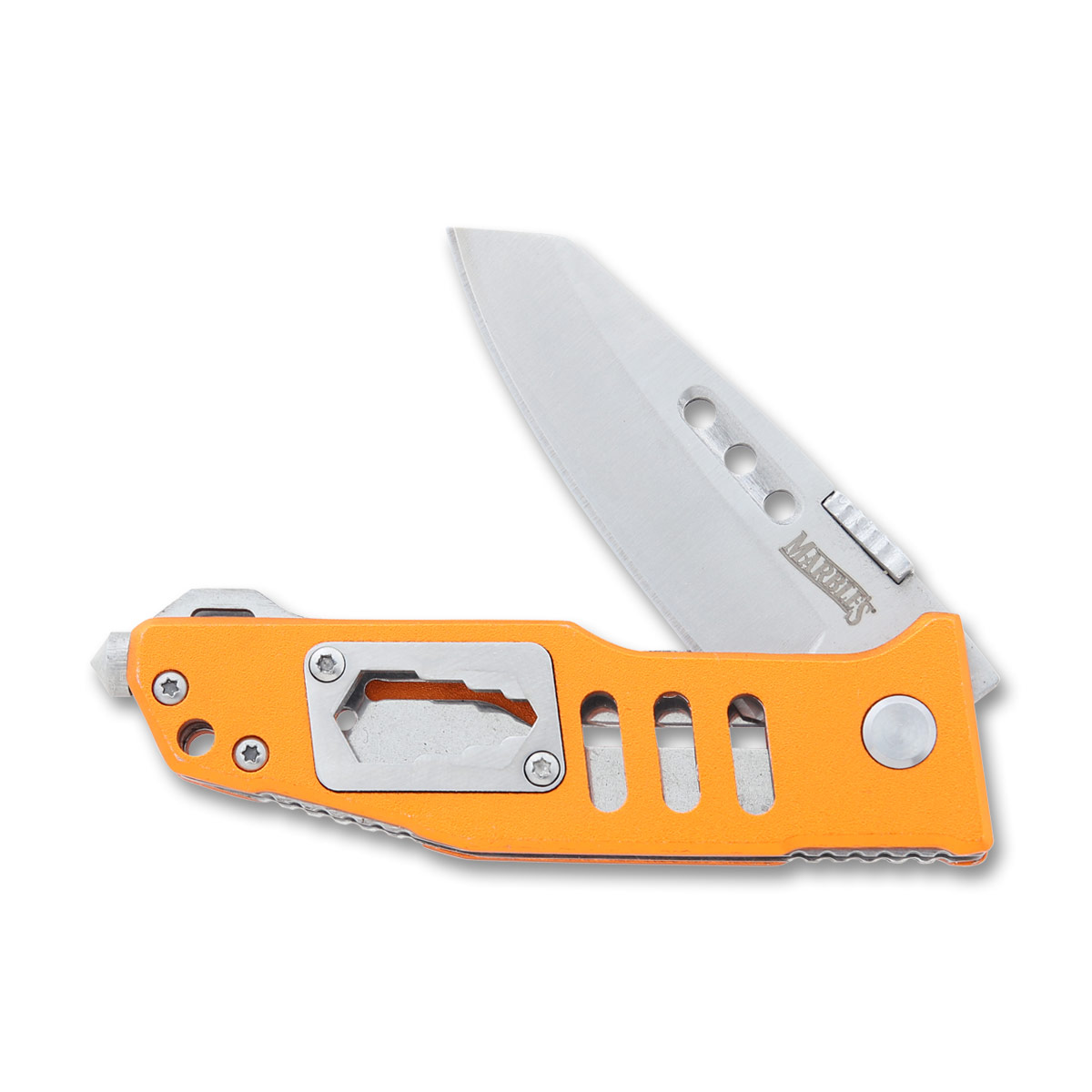 Marbles Orange Rescue Knife 2.75in 440A Stainless Steel Sheepfoot MR558 View 4