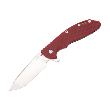 Hinderer XM-24 Red – Stonewash 4in Plain Stonewash Spanto View 2