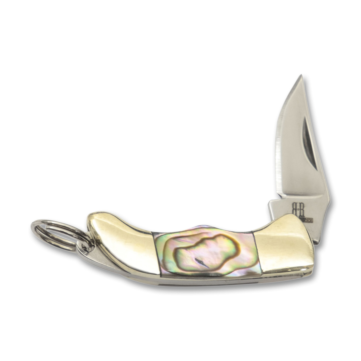 Rough Ryder Tiny Folding Hunter (Mini, Genuine Abalone) RR174 View 3
