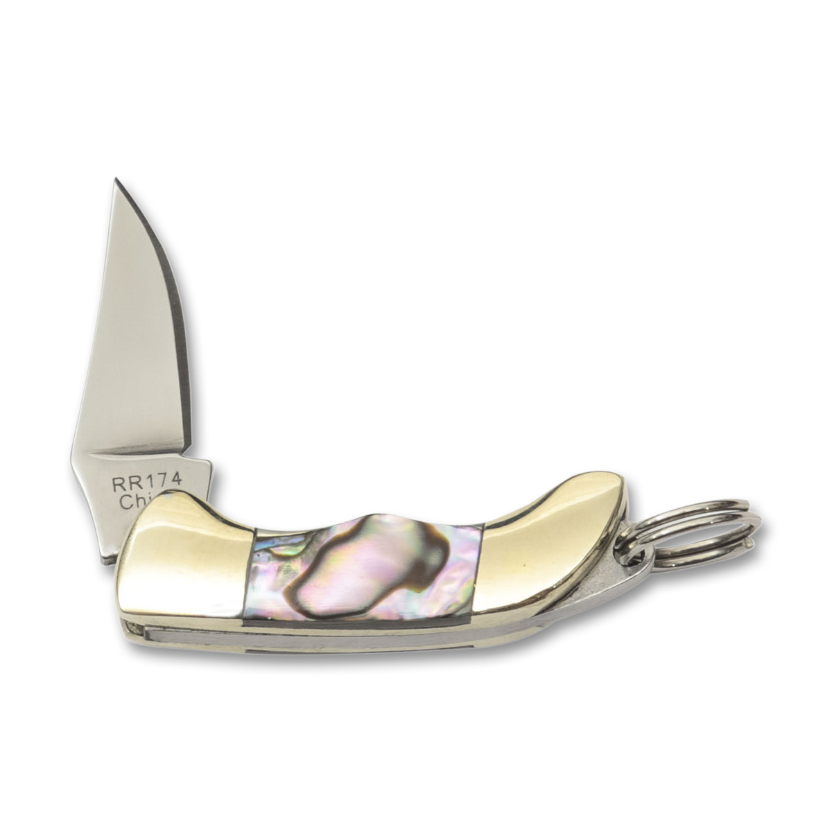 Rough Ryder Tiny Folding Hunter (Mini, Genuine Abalone) RR174 View 4