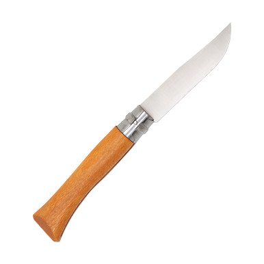 Opinel No. 10 Folding knife Carbon Steel Blade Beechwood Handle OP000403CP View 2