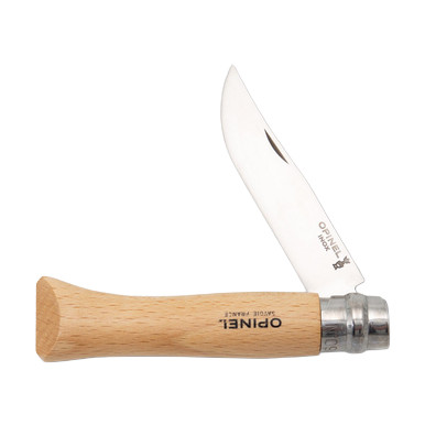 Opinel No.09 Stainless Steel Folding Knife Beechwood OP001254CP View 3