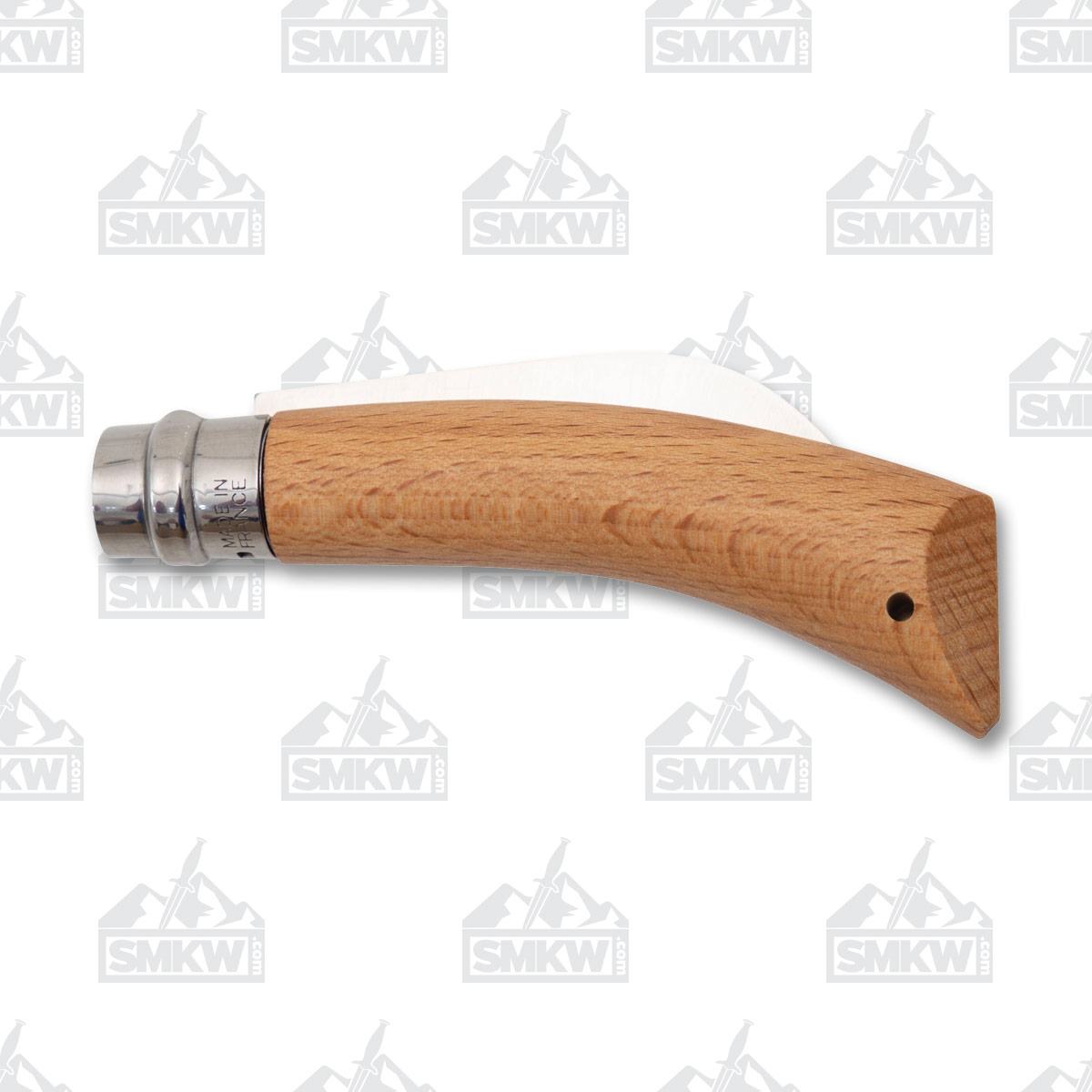 Opinel No 08 Folding Knife 3.35in Plain Edge Varinsied Beechwood Pruning OP113140 View 5