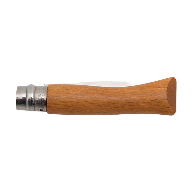 Opinel No.07 Beechwood Folding Knife Carbon Clam Pack OP000622CP View 5