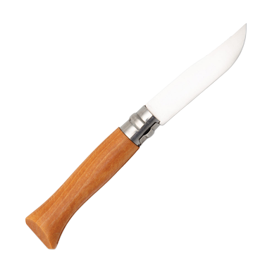 Opinel No. 09 Folding Knife Carbon Blade Beechwood Handle OP000623CP View 2
