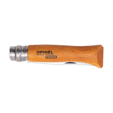 Opinel No. 09 Folding Knife Carbon Blade Beechwood Handle OP000623CP View 4