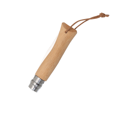 Opinel No 07 Adventurer Folding Knife 3in Plain Edge Beechwood View 5