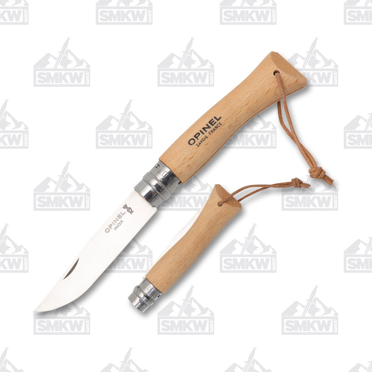 Opinel No 07 Adventurer Folding Knife 3in Plain Edge Beechwood OP001372 View 1