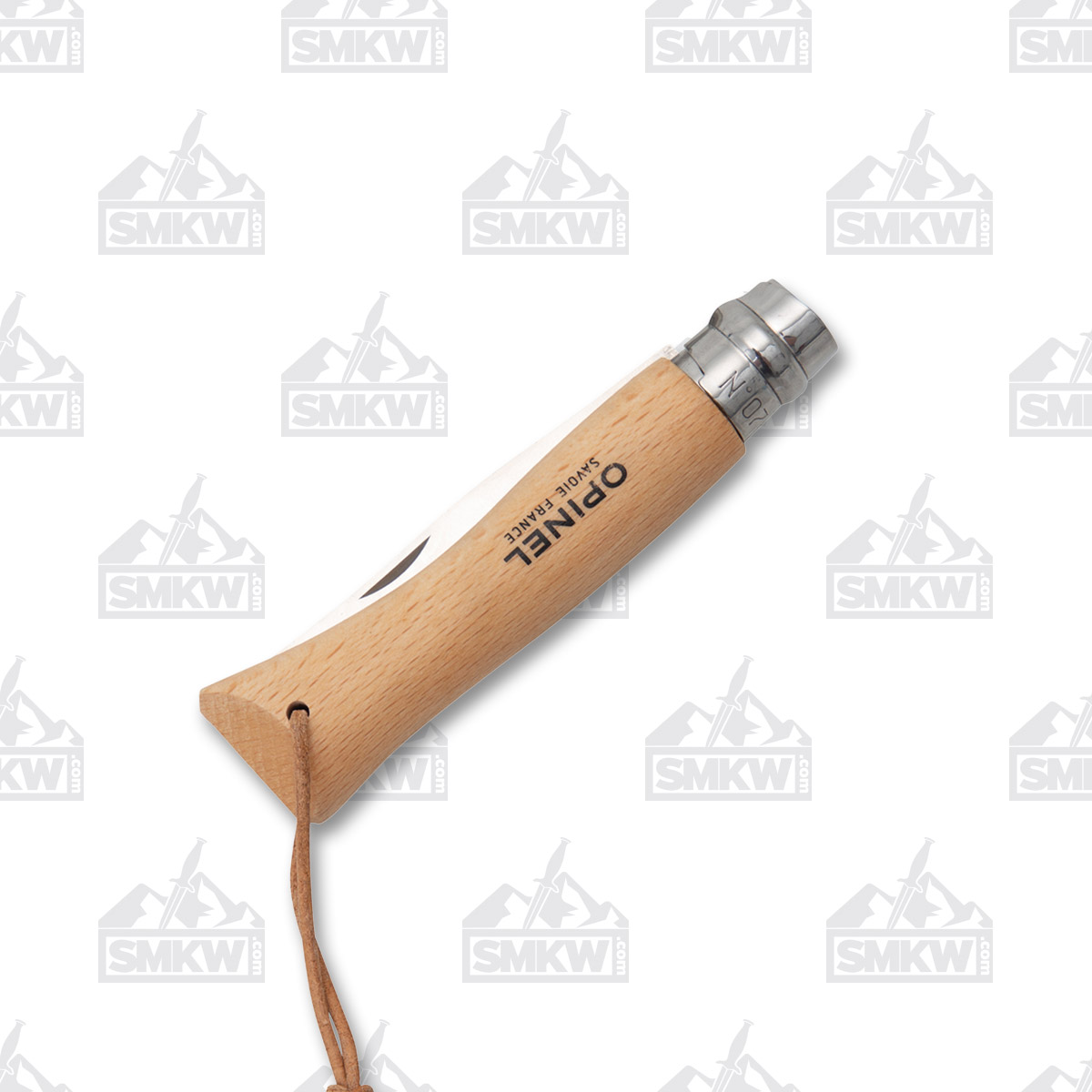 Opinel No 07 Adventurer Folding Knife 3in Plain Edge Beechwood OP001372 View 4