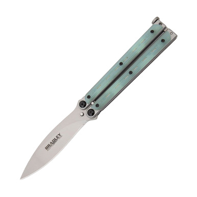 Bradley Cutlery Kimura Balisong Light Blue G-10 BCC907 View 1