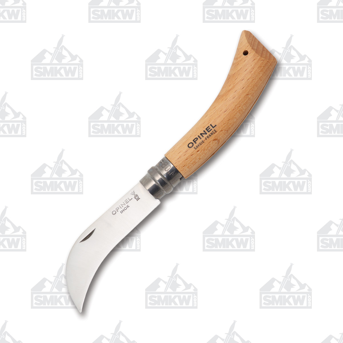 Opinel No.08 Pruning Knife Stainless (Clam Pack) OP000656CP View 2