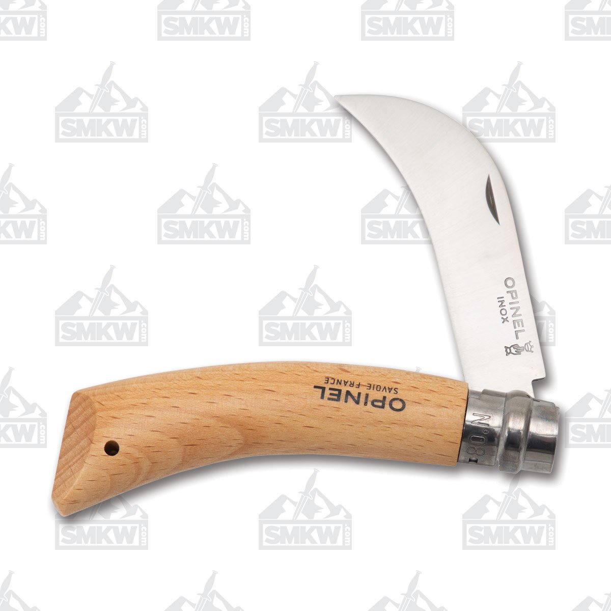 Opinel No.08 Pruning Knife Stainless (Clam Pack) OP000656CP View 1