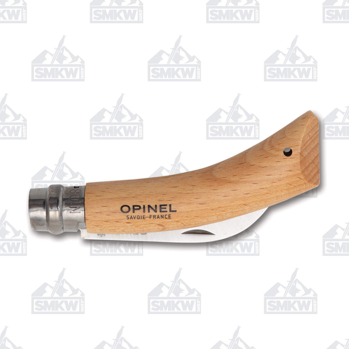 Opinel No.08 Pruning Knife Stainless (Clam Pack) OP000656CP View 4