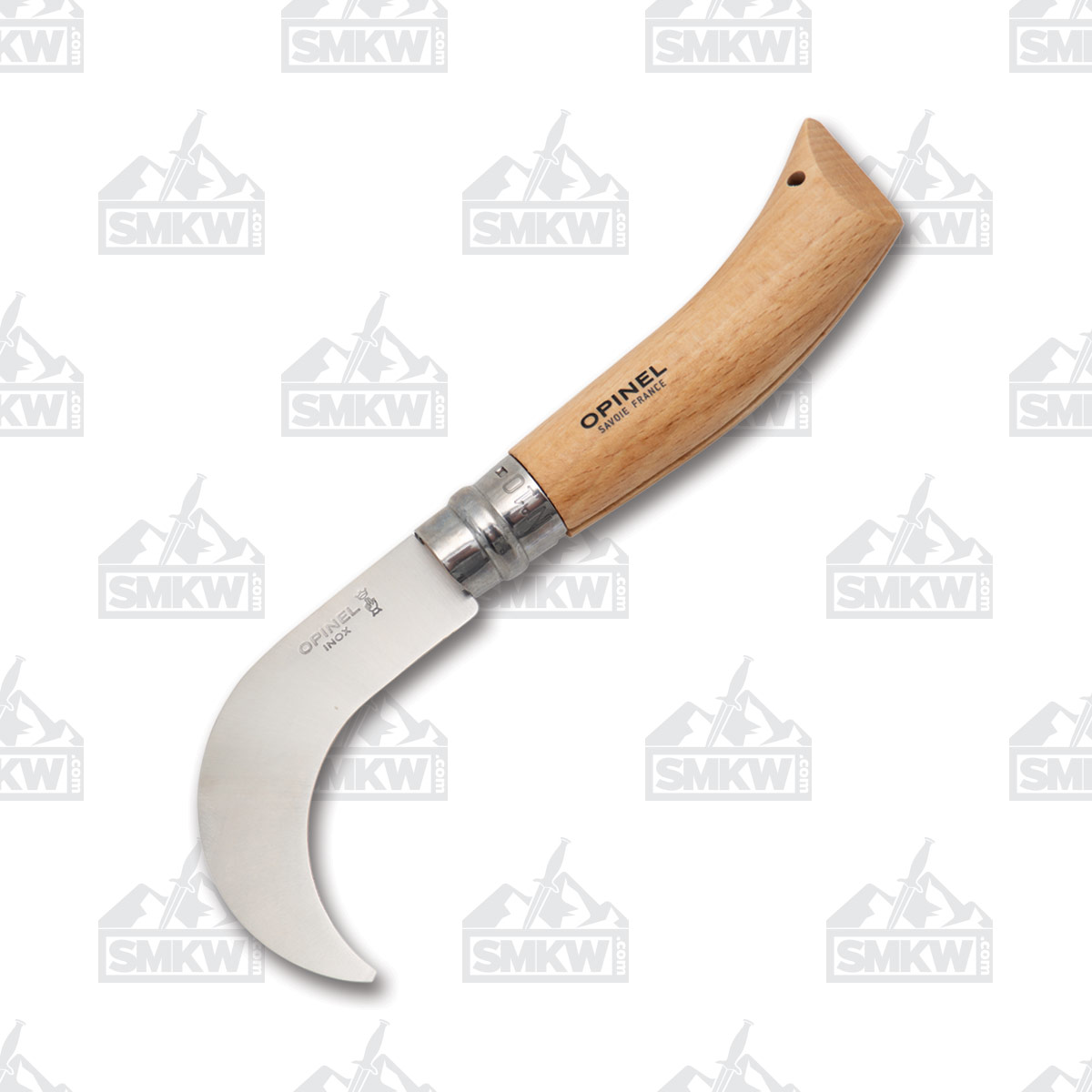 Opinel No 10 Folding Knife 3.25in Plain Beechwood Billhook OP000657CP View 2