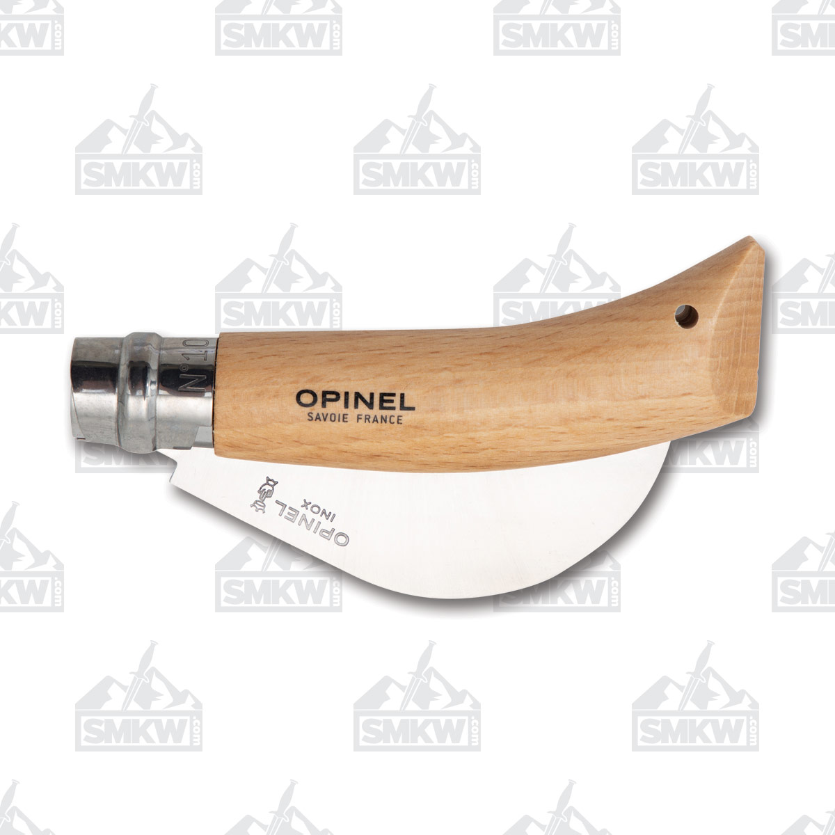 Opinel No 10 Folding Knife 3.25in Plain Beechwood Billhook OP000657CP View 4