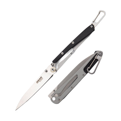 Bear Edge Minimal Framelock Folding Knife Satin/Black G-10 BR71527 View 1