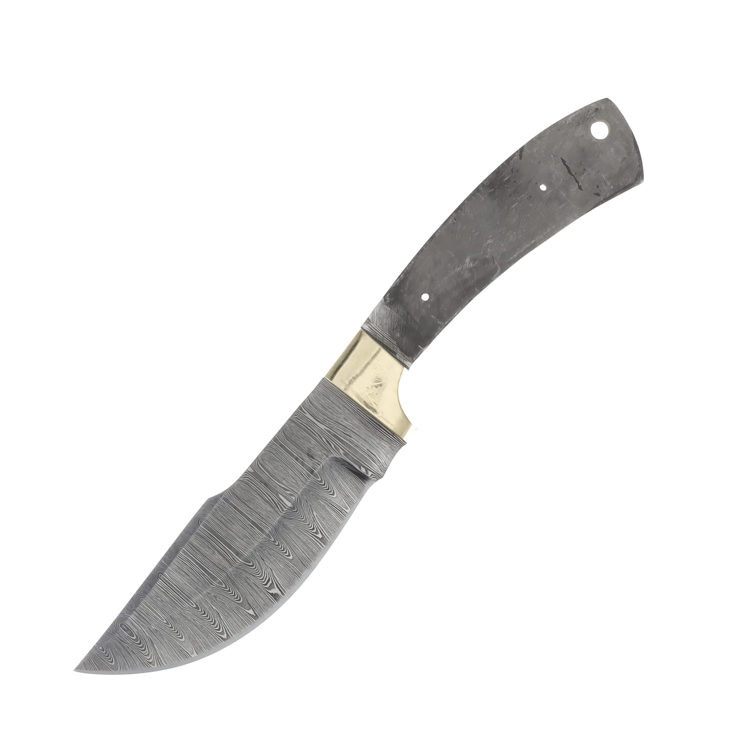 Damascus Skinner Knife Blade Blank - 4.75in Full Tang for DIY Making BL096 View 1