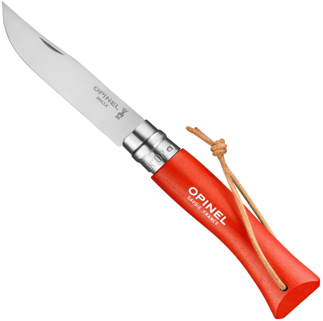Opinel No.07 Colorama Folding Knife Clam Pack Orange OP002266CP View 1