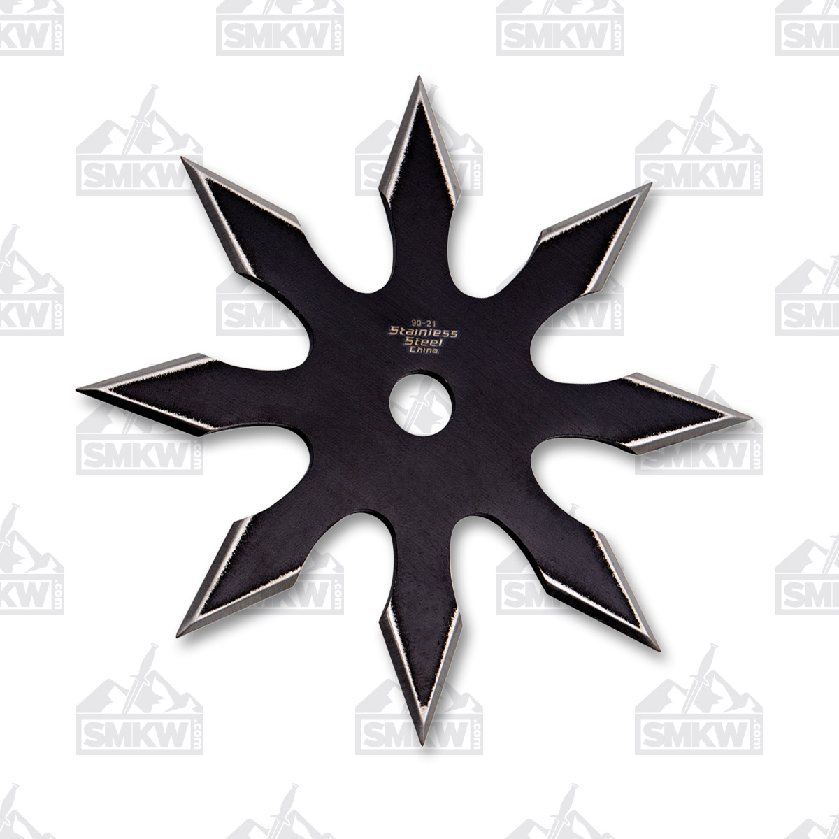 8 Point Throwing Star with Sheath Black MC9021BK View 2