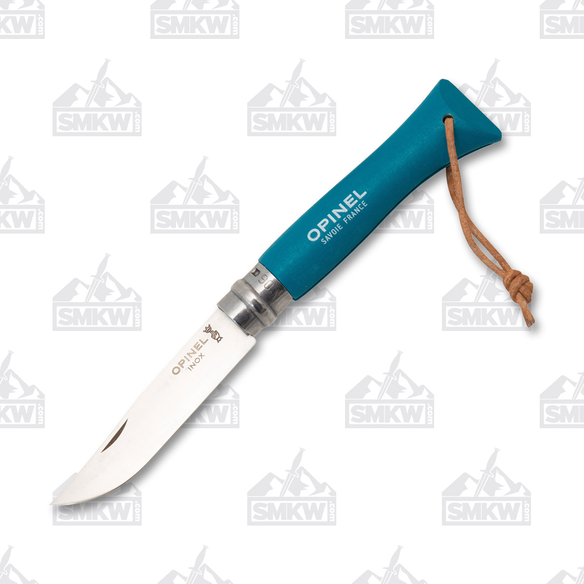 Opinel No 06 Colorama Folding Knife 2.87in Plain Edge Turquoise OP002200 View 3