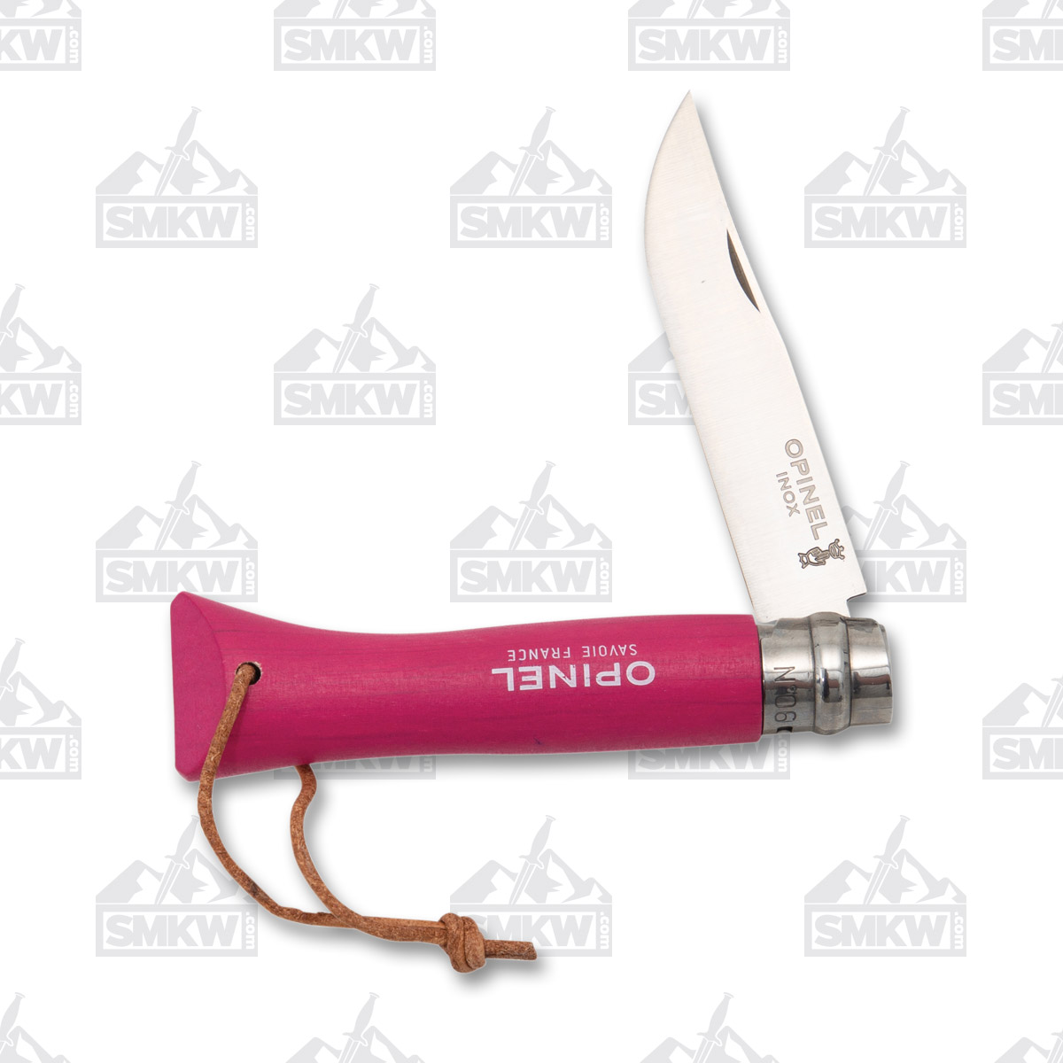 Opinel No 06 Colorama Folding Knife 2.87 in Plain Edge Raspberry OP002201 View 2