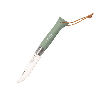 Opinel No. 06 Colorama Folding Knife Sage with Lanyard OP002203 View 2