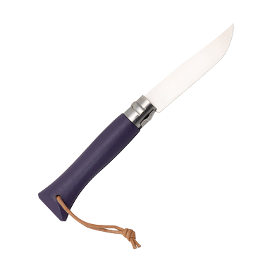 Opinel No 06 Colorama Folding Knife 2.87in Plain Edge Purple Hornbeam View 2