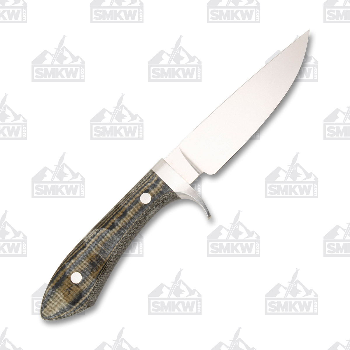 White River Sendero Classic Black and OD Linen 4.4in Drop Point Fixed Blade WRJFSCLBO View 3