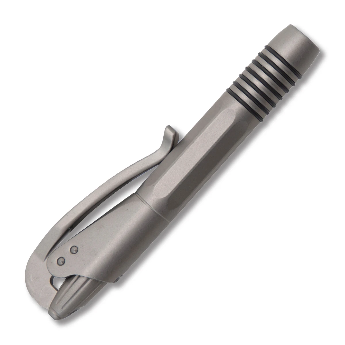 Microtech Siphon II Tactical Pen 2in Bead Blasted Stainless Steel MT401SSBB View 3