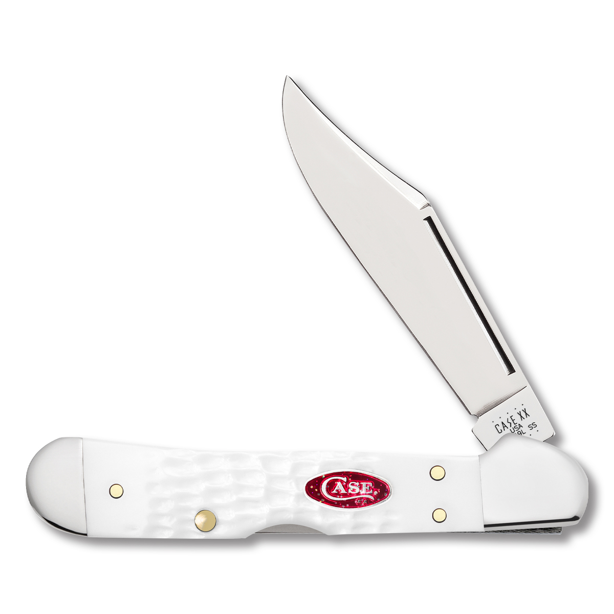 Case White Synthetic SparXX Mini CopperLock Folding Knife CA60185 View 1