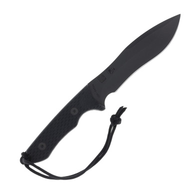 Spartan Blades Ronin Shinto Fixed Blade Knife 5.63in S45VN Black Recurve SB47BKBKNLBK View 4