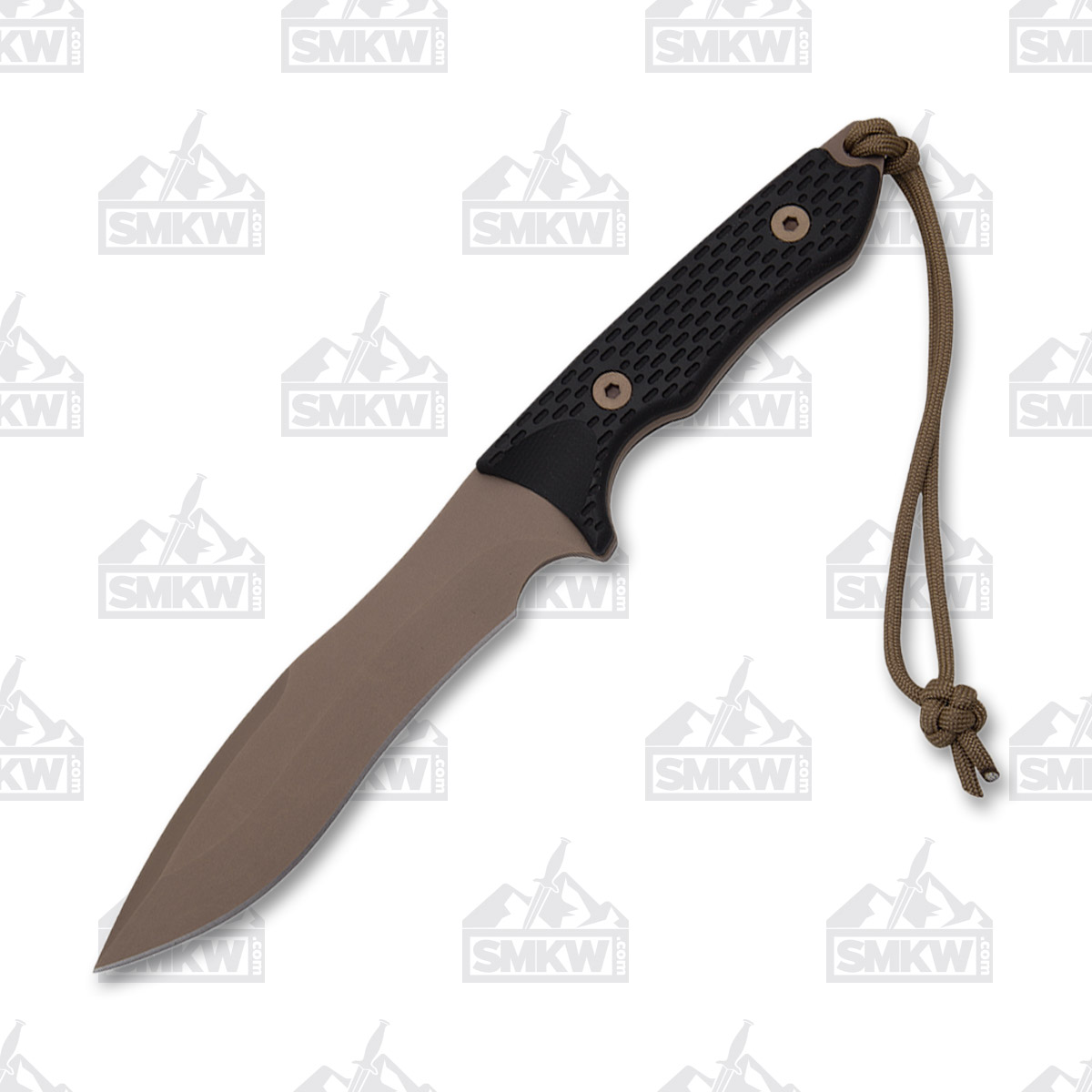 Spartan Blades Ronin Shinto Fixed Blade Coyote Brown PVD S45VN/Black Canvas Micarta with Nylon Sheath SB47DEBKNLTN View 4