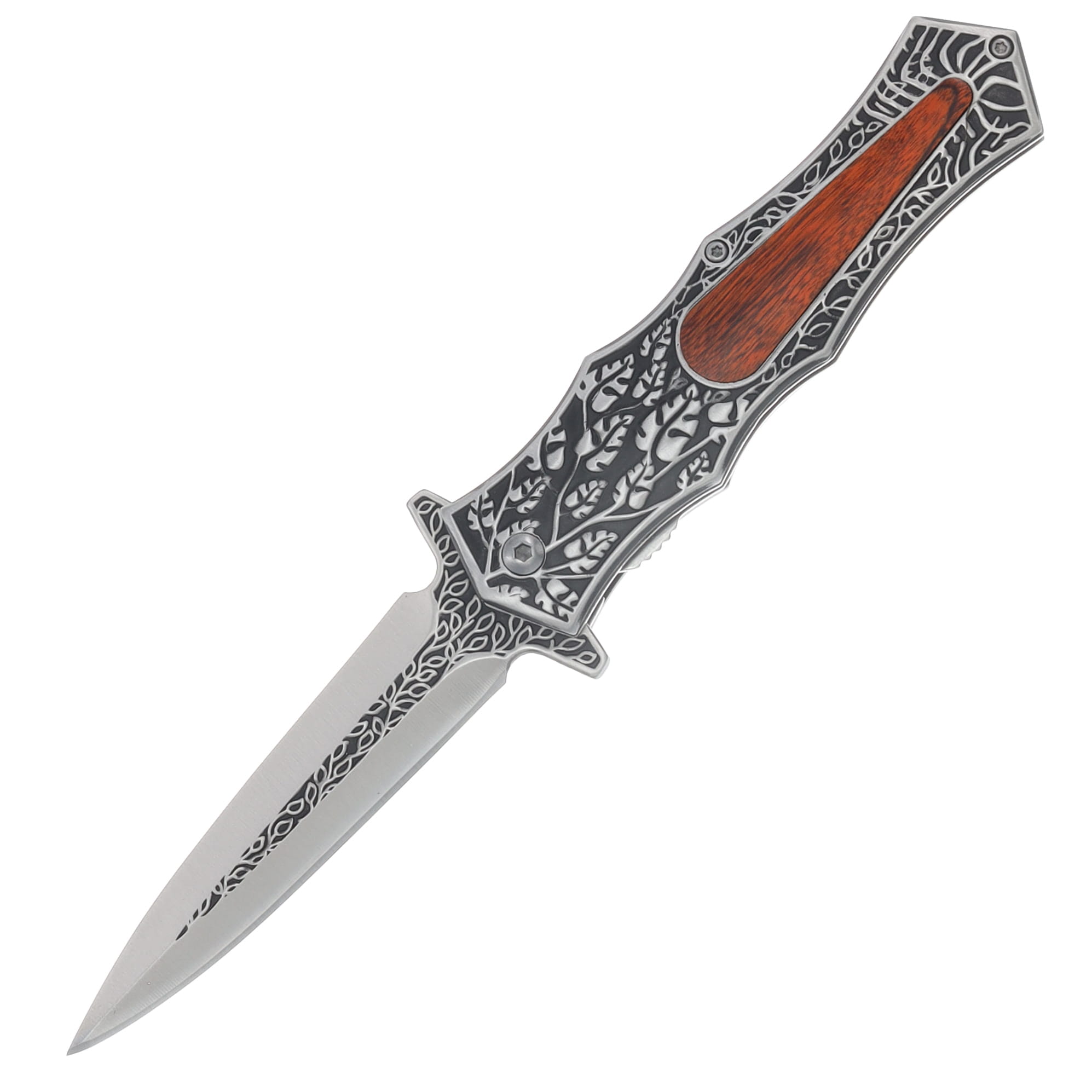 Frost Sharps Cutlery Spring-Assisted Forest Leaf Linerlock FRSHP128 View 1