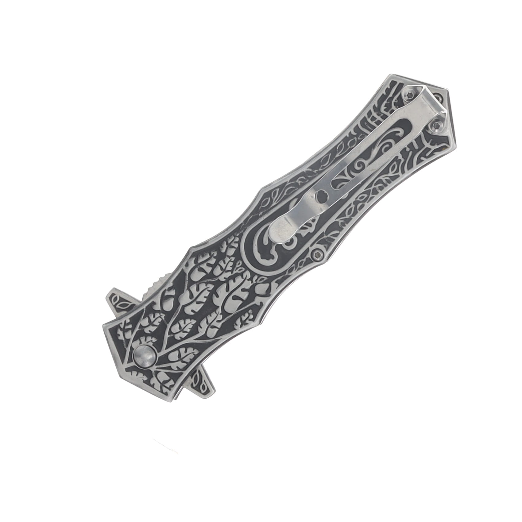 Frost Sharps Cutlery Spring-Assisted Forest Leaf Linerlock FRSHP128 View 6