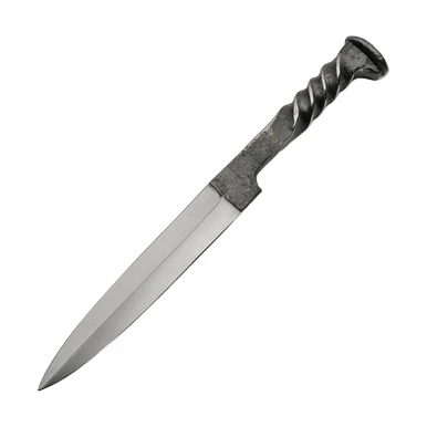 SZCO Supplies 12in Hand Forged Railroad Spike Bayonet Fixed Blade Knife View 2